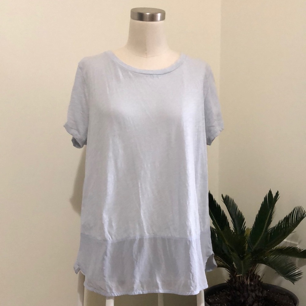 J.Crew cotton and silk tee